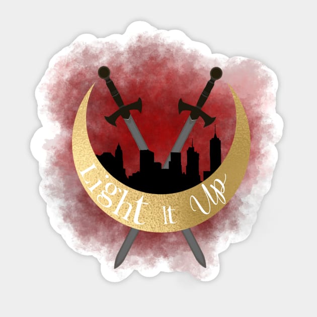 Crescent City- Light it Up Sticker by SSSHAKED